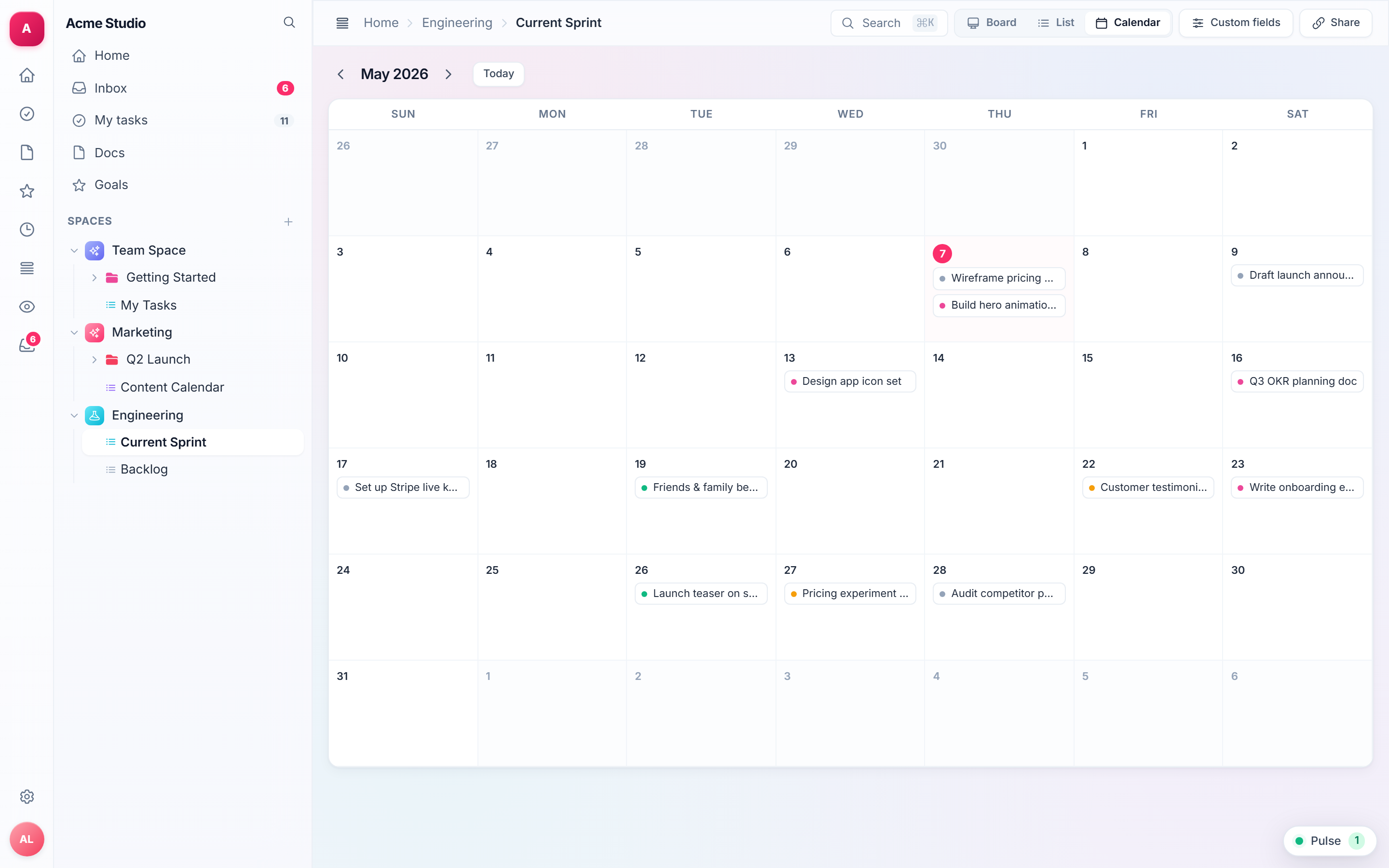 CALENDAR
